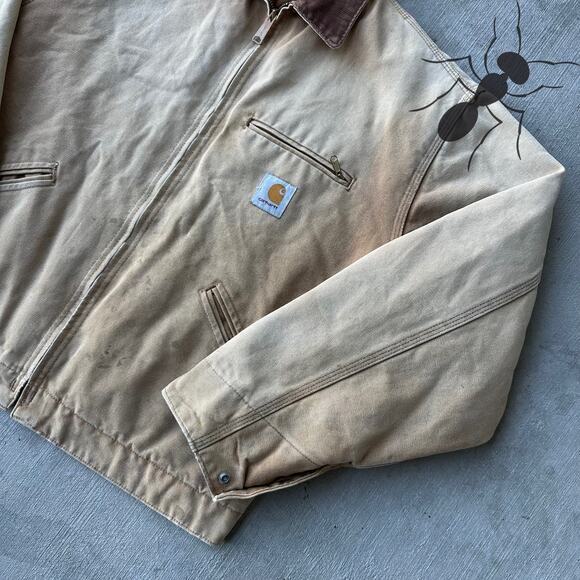 Vintage Y2K Carhartt brown Detroit work wear jacket - Picture 4 of 8